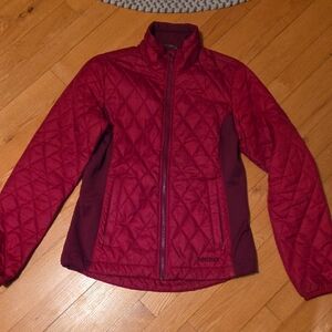 Marmot Women's Burgundy Quilted Puffer Jacket